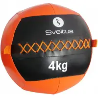 SVELTUS Wandball 4 Kg Schwarz/Orange