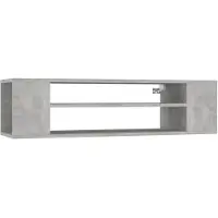 vidaXL TV-Hängeschrank Betongrau 100x30x26,5 cm Holzwerkstoff