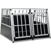 vidaXL Hundetransportbox mit Doppeltür 94 x 88 x 69 cm