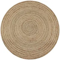 vidaXL - Teppich - rund - 150 - cm - geflochten - Jute