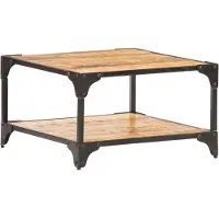 vidaXL Couchtisch 60x60x35 cm Massivholz Mango