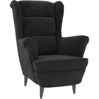 vidaXL Sessel Schwarz Samt
