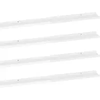 vidaXL vidaXL-Landschaften-4-st-100x9x3-cm-Hochglanz-weiß
