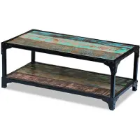 vidaXL Couchtisch Altholz Massiv