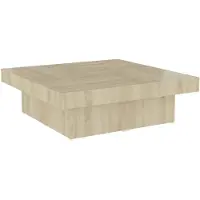 vidaXL Couchtisch Sonoma-Eiche 90x90x28 cm Holzwerkstoff