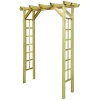 vidaXL Gartenlaube Rosenbogen 150 x 50 x 200 cm Holz Imprägniert