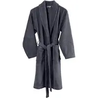 De Witte Lietaer Bademantel Gentle Dark Grey Herren-S