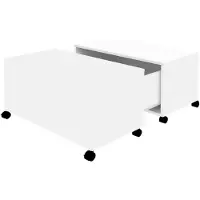 vidaXL Couchtisch Weiß 75x75x38 cm Holzwerkstoff