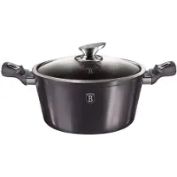 Berlinger Haus BH-6894, 6.1 L, Round, Grey, Aluminium, Black, Ergonomic, Soft touch