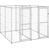 vidaXL Outdoor-Hundezwinger Verzinkter Stahl 4,84 m2 3082282