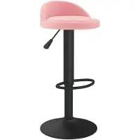 vidaXL Barhocker Rosa Samt