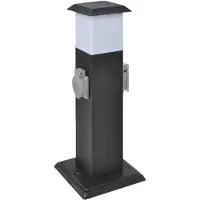vidaXL Gartensteckdosen-säule Mit Lampe