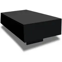 vidaXL Couchtisch Hochglanz-Schwarz