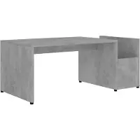 vidaXL Couchtisch Betongrau 90x45x35 cm Holzwerkstoff