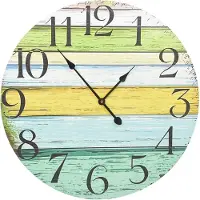 vidaXL Wanduhr Mehrfarbig 60 cm MDF