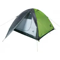Hannah Tycoon 4-Personen Kuppelzelt, Frühlingsgrün/Wolken-Grau, Campingabenteuer-Serie