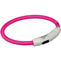 Trixie USB Leuchtring - Rosa - L / XL