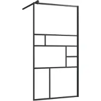vidaXL Duschwand für Begehbare Dusche mit Klarem ESG Glas 80x195 cm