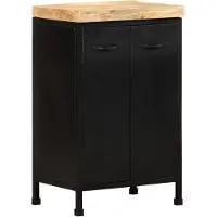 vidaXL Sideboard 47x35x76 cm Raues Mangoholz