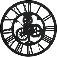 vidaXL Wanduhr Schwarz 30 cm Acryl