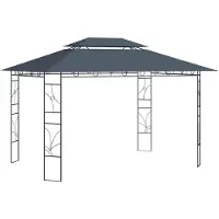 vidaXL Pavillon 4x3x2,7 m Anthrazit 160 g/m²