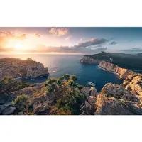 Overig Vliestapete "Digitaldruck Vlies - Mediterranes Spektakel - Größe 450 x 280 cm" bedruckt glatt Wohnzimmer, Schlafzimmer