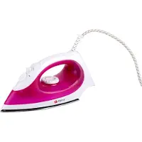 Alpina Dampfbügeleisen - 2000 Watt - stufenlose Temperatur - Dampfstoß - Sprühfunktion - Edelstahlsohle - Pink