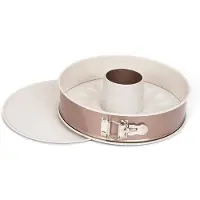 Patisse Springende Form mit Turbaneinsatz 26 cm Stahl kupfer/beige
