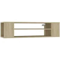 vidaXL TV-Hängeschrank Sonoma-Eiche 100x30x26,5 cm Holzwerkstoff