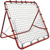 vidaXL Verstellbarer Fußball Kickback Rebounder 100x100 cm
