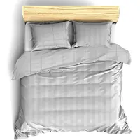 De Witte Lietaer bettbezug Zygo 260x240 cm Baumwolle silbergrau