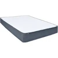 vidaXL Boxspringmatratze - weiß und dunkelgrau - 200 x 160 x 20 cm