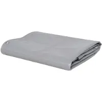 vidaXL Abdeckplane 650 g/m² 5 x 6 m Grau