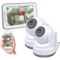 Elro BC3000 Babyphone, KameraÃ1/4berwachung, Temperaturanzeige, Nachtlicht, Schlaflieder
