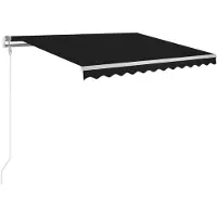 vidaXL Markise Automatisch Einziehbar 300x250 cm Anthrazit