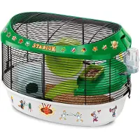Ferplast Hamsterkäfig, STADIUM Nagerkäfig, Kleintierkäfig, Hamsterzubehör inklus
