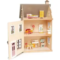 Tender Leaf Toys Tender Leaf Holz Puppenhaus Villa Foxtail mit Möbeln und Zubehör