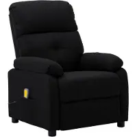 vidaXL Massagesessel Schwarz Stoff