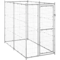 vidaXL Outdoor-Hundezwinger Verzinkter Stahl 110x220x180 cm