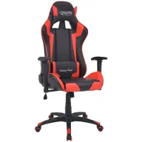 vidaXL Bürostuhl Gaming-Stuhl Neigbar Kunstleder Rot