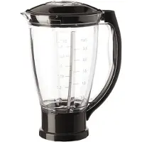 Moulinex XF634BB1, Mixer-Schale, Schwarz, Transparent, 1,5 l, QA40/QB40/QA50/QB50/QA60/QB60/QA70