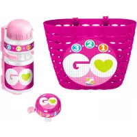 Jokomisiada Rosa Set: Korb, Glocke, Wasserflasche GO SP0617