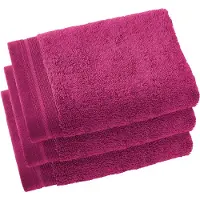 De Witte Lietaer Gästehandtuch Contessa Magenta (40 x 60 cm)(3er Set)
