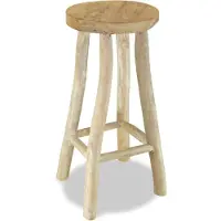 vidaXL Barhocker Teak Massivholz