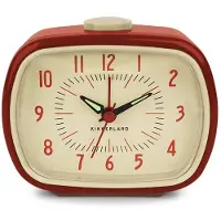 Kikkerland Retro Alarm Clock + Red (AC08-R-EU)