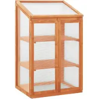 vidaXL Gewächshaus 60x45x100 cm Tannenholz