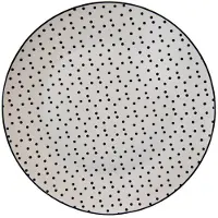 Clayre & Eef 6er-Set: Speiseteller in Weiß - Ø 26 cm - onesize