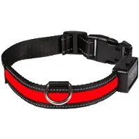 Eyenimal Num#39axes Leuchtendes Halsband rot - Grösse M