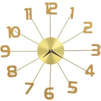 vidaXL Wanduhr Metall 50 cm Golden