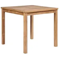 vidaXL Gartentisch 80x80x77 cm Massivholz Teak